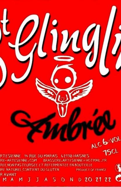 St Glinglin Ambrée 6.0%, Brasserie Artésienne, France