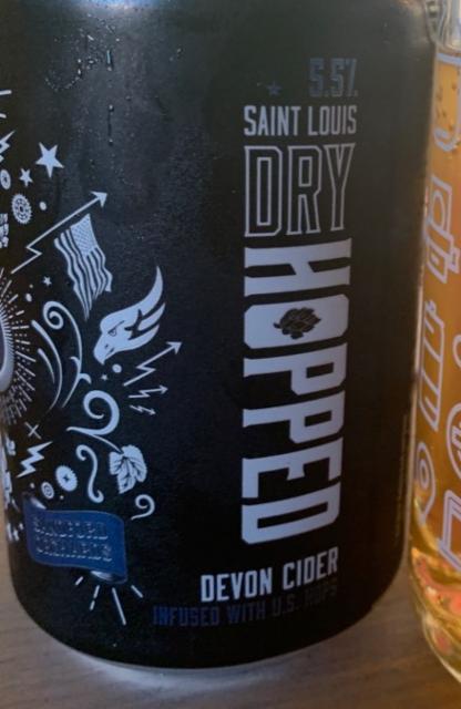 St Louis Dry Hopped Devon Cider. 5.5%, Sandford Orchards, England