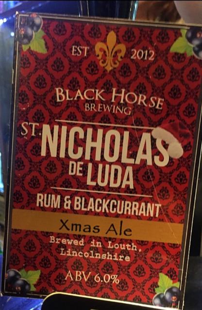 St Nicholas De Luda - Rum & Blackcurrant 6.0%, Black Horse Brewing, England