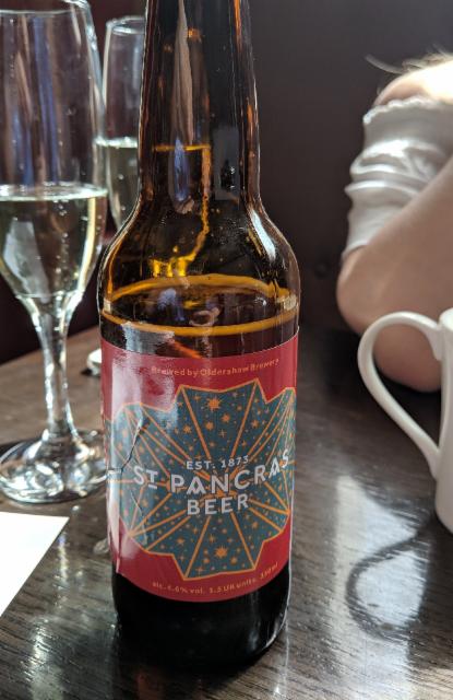 St Pancras Beer 4.6%, Zest Brewery, England