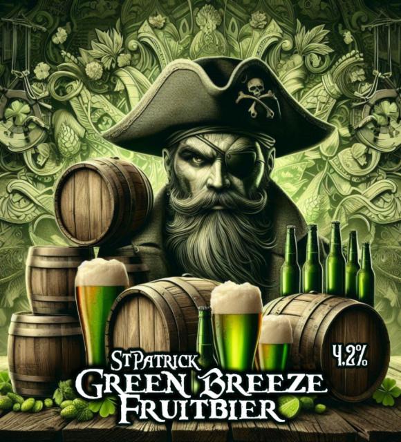 St Patrick Green Breeze Fuitbier 4.2%, Dan's Brewing Co, Brazil