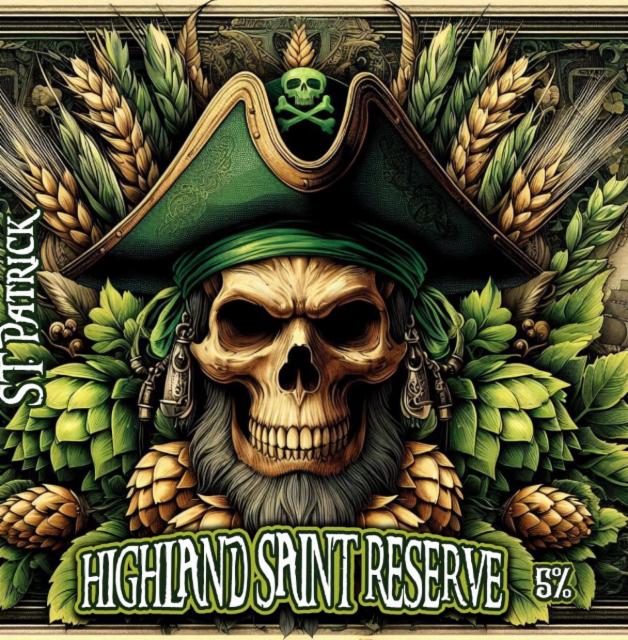 St Patrick Highland Saint Reserve 5.0%, Dan's Brewing Co, Brazil