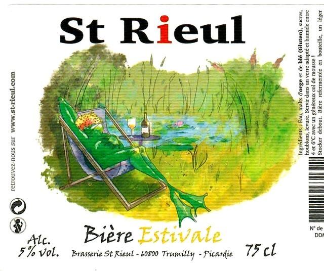 St Rieul Bière Estivale 5.0%, Brasserie St Rieul, France