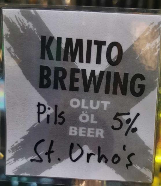 St Urho's Pilsner 5.0%, Kimito Brewing, Finland