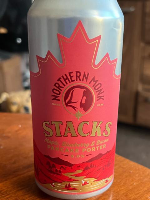 Stacks - Maple, Blueberry & Bacon Pancake Porter 6.0%, Northern Monk Brew Co., England