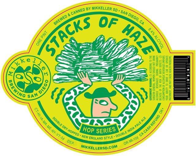 Stacks Of Haze DDH 8.4%, Mikkeller Brewing San Diego, United States
