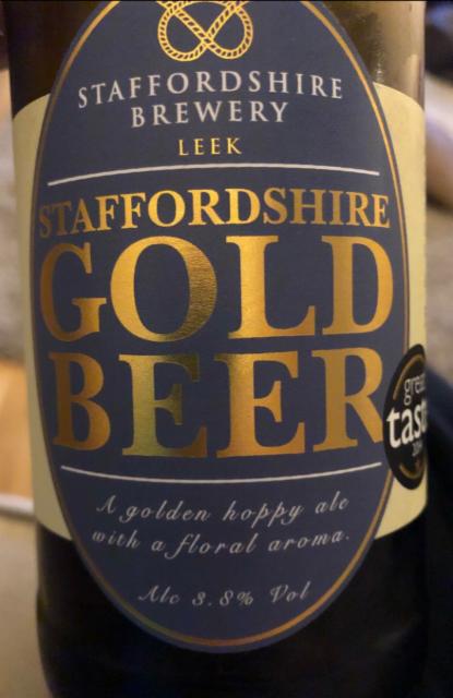 Staffordshire Gold Beer 3.8%, Staffordshire Brewery, England