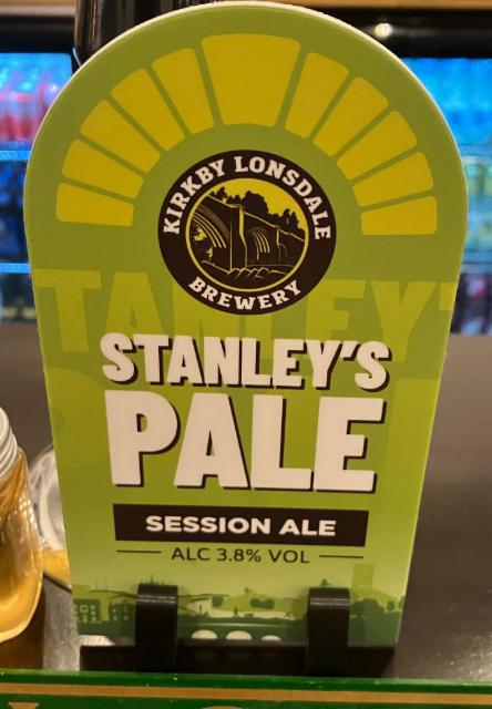Stanley's Pale 3.8%, Kirkby Lonsdale Brewery Co Ltd, England