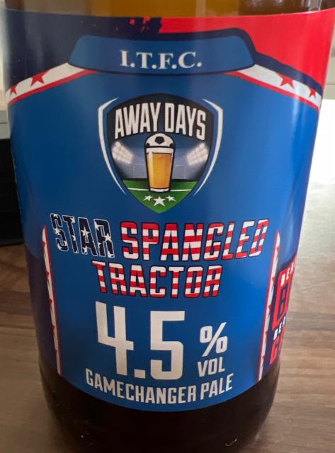Star Spangled Tractor 4.5%, Away Days Beer Company, England