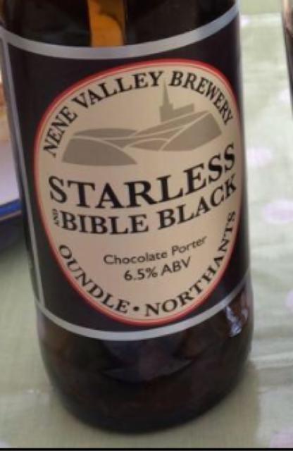 Starless and Bible Black 6.5%, Nene Valley Brewery, England
