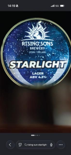 Starlight, Rising Sons Brewery