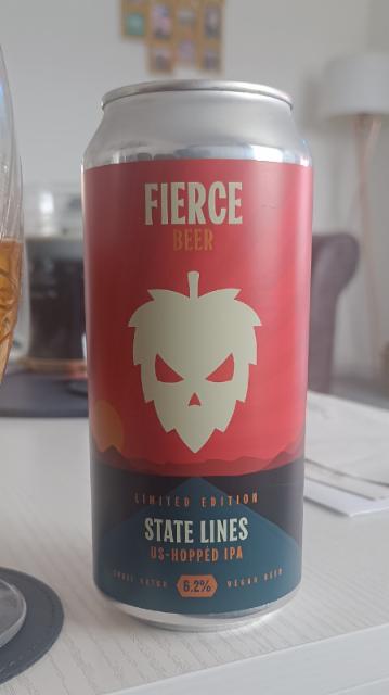 state lines 6.2%, Fierce Beer Ltd, Scotland