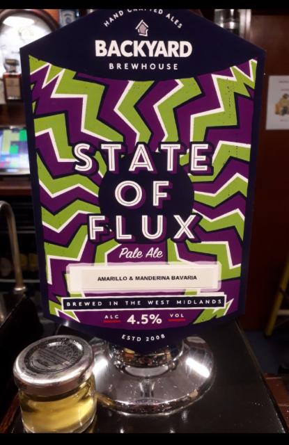 State Of Flux - Amarillo & Mandarina Bavaria 4.5%, Backyard Brewhouse, England