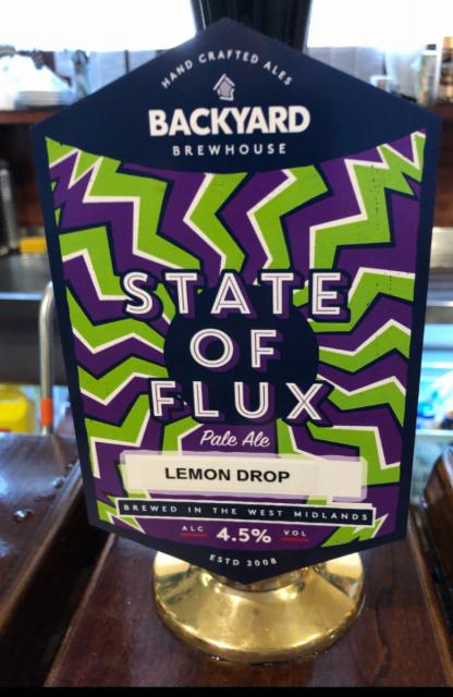 State Of Flux - Lemon Drop 4.5%, Backyard Brewhouse, England