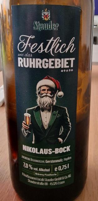 Stauder Nikolaus Bock, Privatbrauerei Jacob Stauder