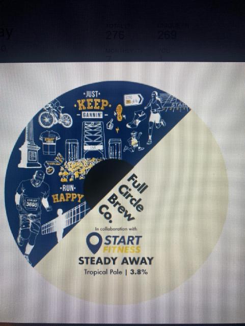 Steady Away 3.8%, Full Circle Brew Co., England