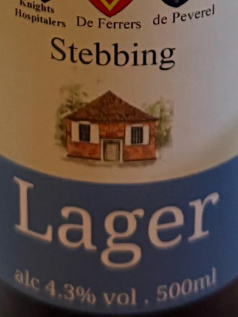 Stebbing Lager 4.3%, Cottage Delight, England