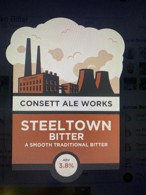 Steeltown Bitter 3.8%, The Consett Ale Works, England