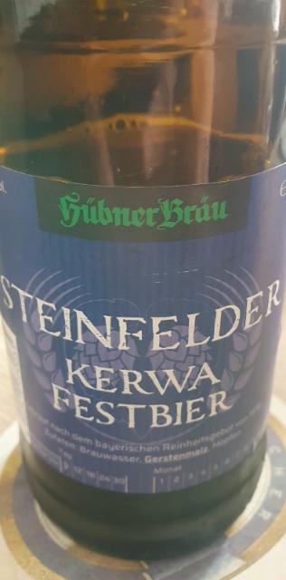 Steinfelder Kerwa Festbier, Brauerei Hübner Steinfeld