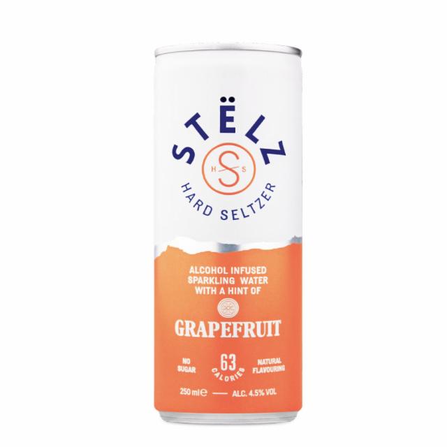 Stelz Hard Seltzer Grapefruit 4.5%, Stëlz B.V., Netherlands