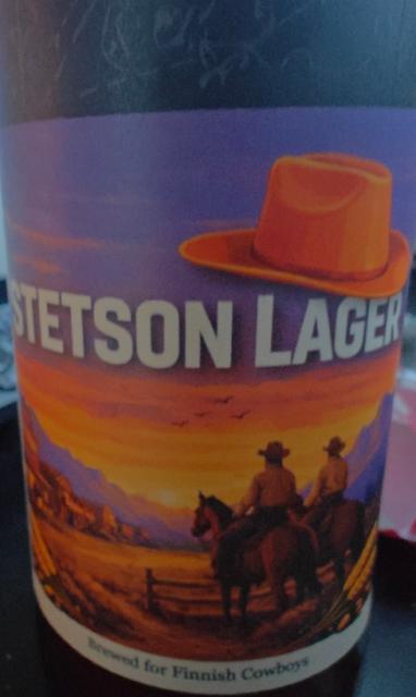 stetson lager 5.2%, Kimito Brewing, Finland