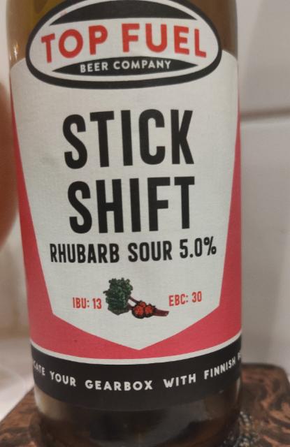 Stick Shift: Rhubarb Sour 5.0%, Top Fuel Beer Company, Finland