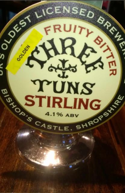Stirling 4.1%, Three Tuns Brewery, England