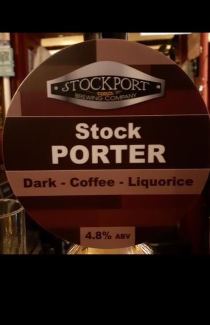 Stock Porter 4.8%, Stockport Brewing Company, England