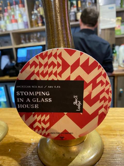Stomping In A Glass House 4.4%, Black Lodge Brewing, England