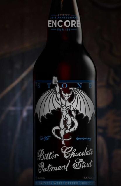 Stone 20th Anniversary Encore Series: 12th Anniversary Bitter Chocolate Oatmeal Stout 9.2%, Stone Brewing (Sapporo Breweries), United States