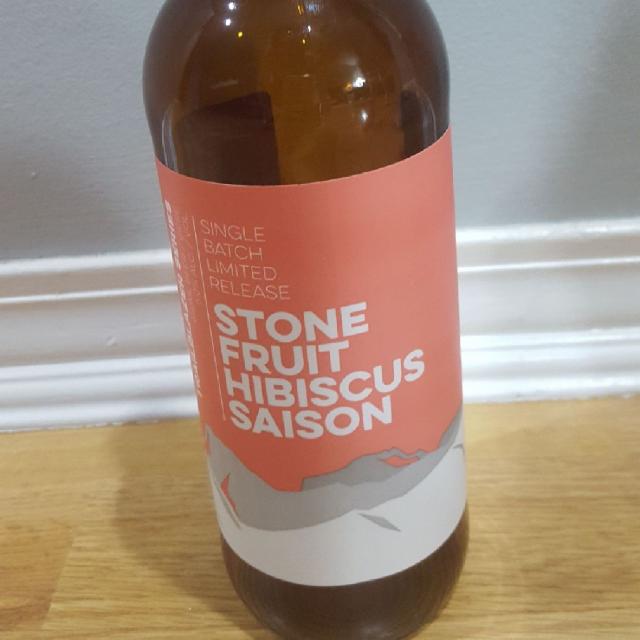 Stone fruit hibiscus saison 6.0%, Old Yale Brewing Co, Canada