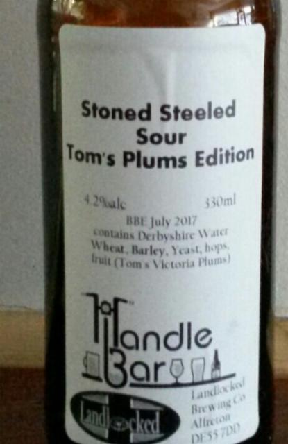 Stone Steeled Sour Tom's Plums Edition 4.2%, Landlocked Brewing Co, England