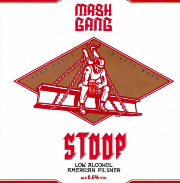 Stoop - American Pilsner 0.5%, Mash Gang, England
