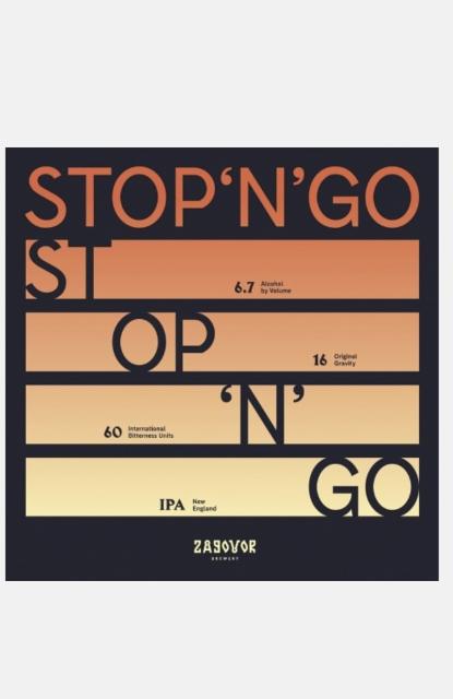 Stop'N'Go 6.7%, Zagovor Brewery, Russia