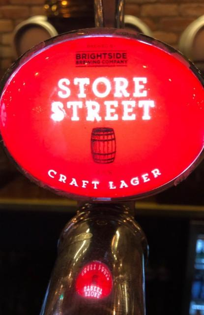 Store Street Craft Lager 4.8%, Brightside Brewing, England