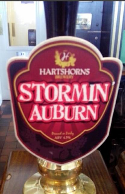 Stormin Auburn 4.5%, Hartshorns Brewery, England
