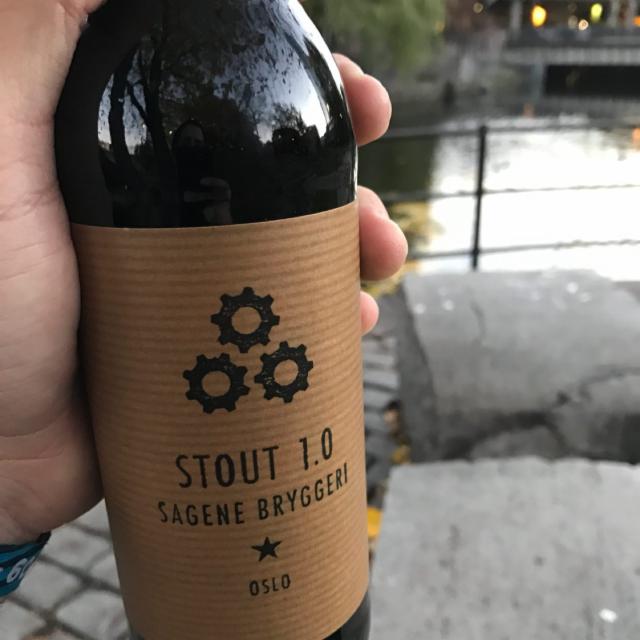 Stout 1.0 4.5%, Sagene Bryggeri, Norway