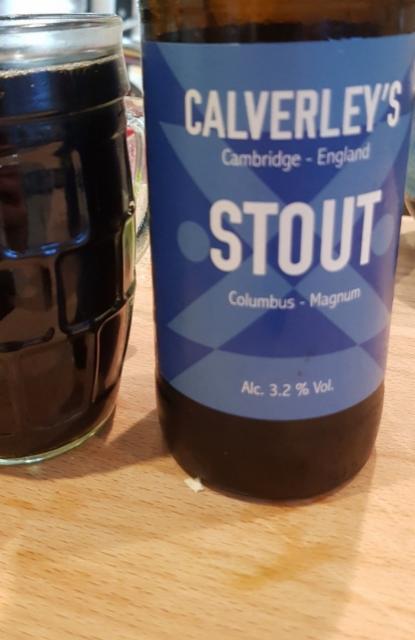 Calverley Stout 3.2%, Calverley's Brewery Limited, England