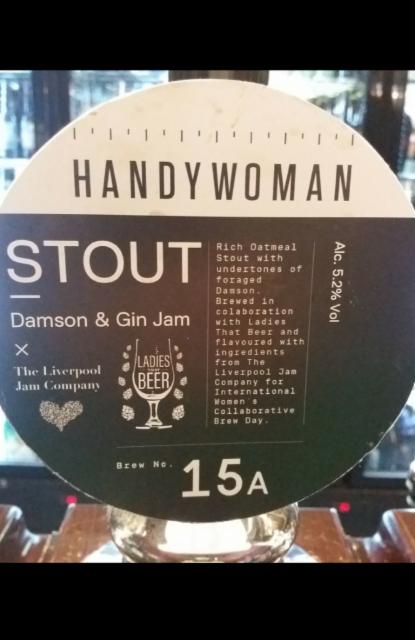 Stout 15a 5.2%, Handyman Brewery, England
