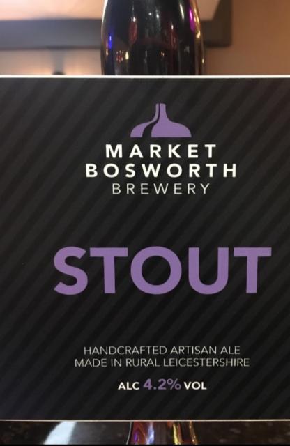 Market Bosworth Stout 4.2%, Market Bosworth Brewery, England