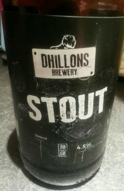 Dhillons Stout 4.5%, Dhillons Brewery, England