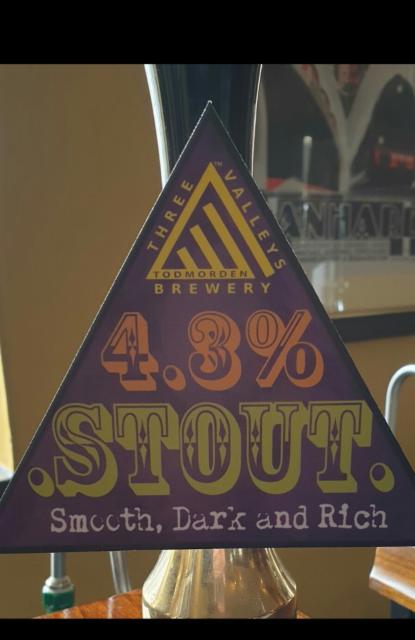 Three Valleys Stout 4.3%, Three Valleys Brewery, England