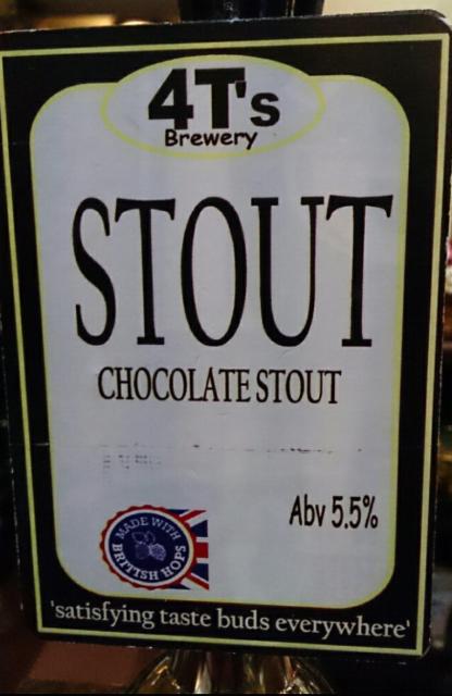 4T Stout 5.5%, 4T's Brewery, England