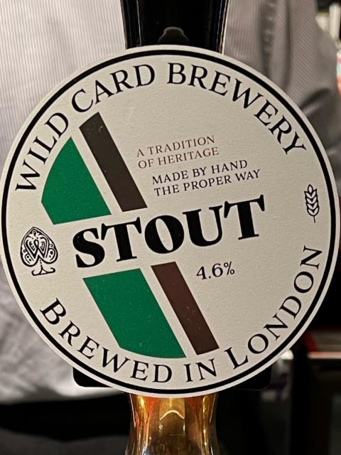 Wild Card Stout 4.6%, Wild Card Brewery, England