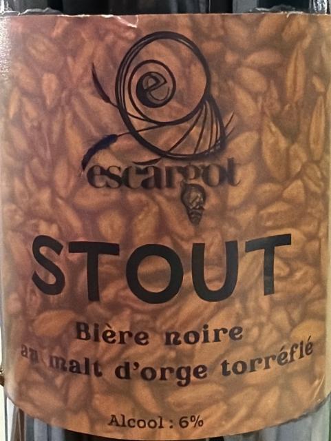 Stout 6.0%, Brasserie De L'Escargot - Bière Des Allobroges, France