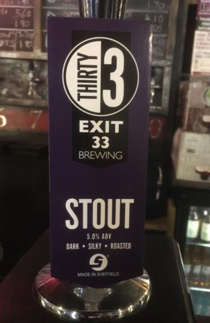 Exit 33 Stout 5.0%, Exit 33 Brewing, England