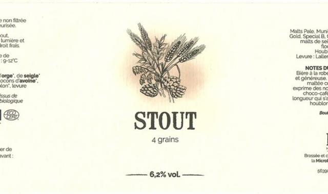 Stout 4 Grains, Microbrasserie Horla