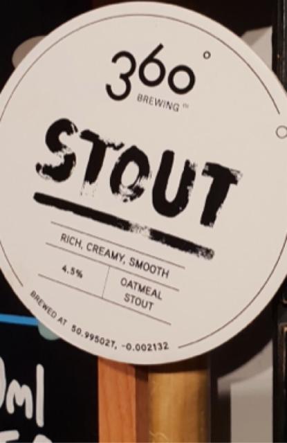 360° Stout 4.5%, 360° Brewing Company, England