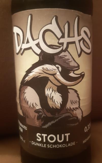 Stout Dunkle Schokolade 5.5%, Dachs Brauhandwerk GmbH, Germany
