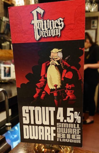 Stout Dwarf 4.5%, Fownes Brewing Company, England